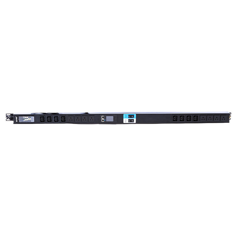 16 tomadas iec c13 c19 e soquetes eua 1.5u disjuntor magnético líquido vertical tcp/ip rack inteligente pdu