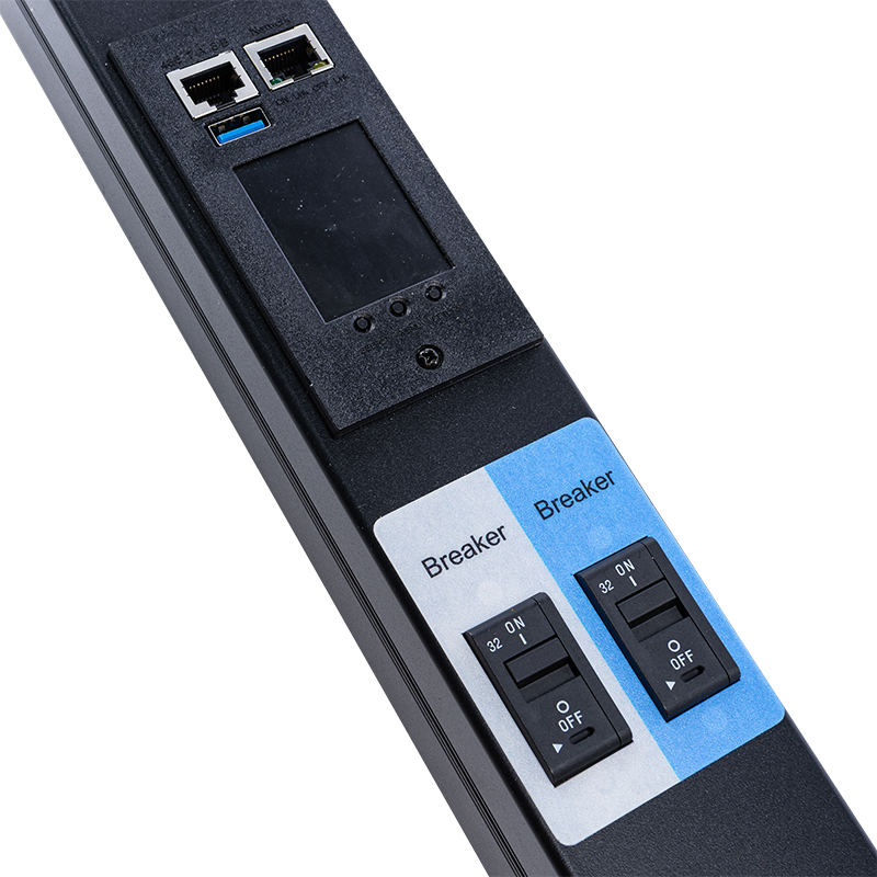 TCP/IP Rack Inteligente PDU 26 Tomadas IEC C13 /C19 1.5U Disjuntor Magnético Líquido Vertical