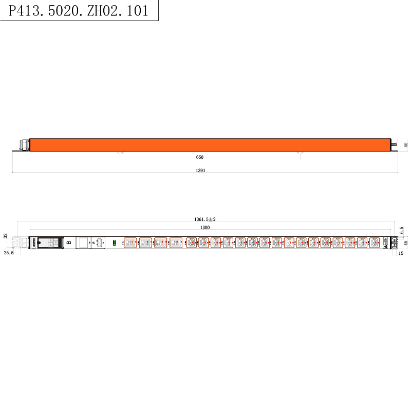 20 tomadas iec c13 iec c19 soquetes com fechadura 1u indicador permutável quente vertical rs485 rack medido pdu