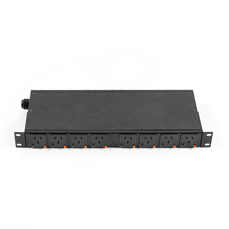 Disjuntor de sensor TCP/IP horizontal de 8 saídas eco Smart Rack Pdu 1U