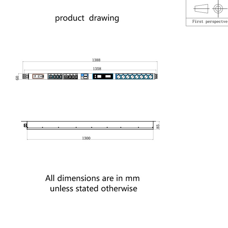 Circuito Magnético Hidráulico Sensor TCP/IP Vertical de 16 Saídas eco Smart Rack Pdu