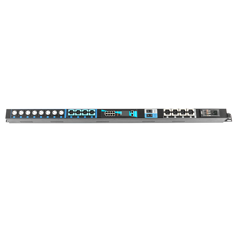 Disjuntor de sensor TCP/IP vertical de 16 saídas C13 C19 US eco Smart Rack Pdu