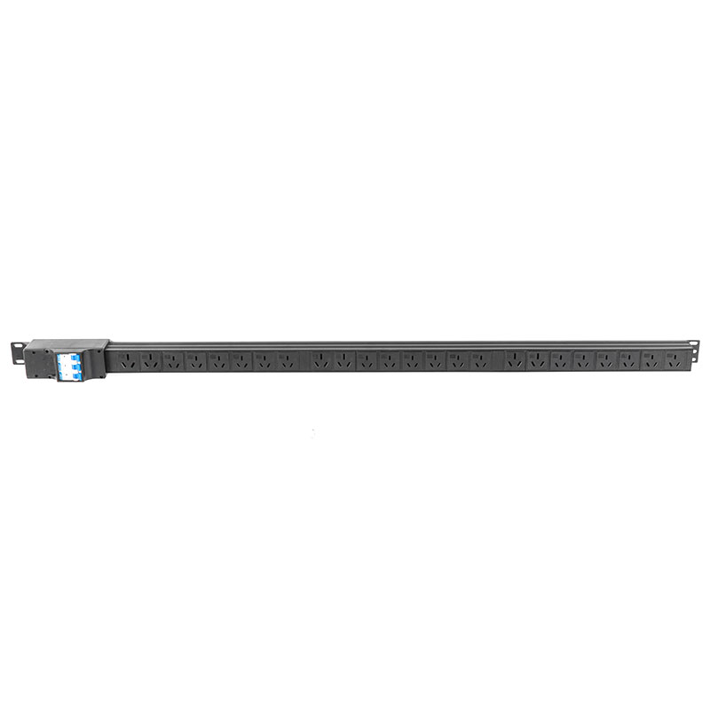 Pdu de rack comutado trifásico vertical com disjuntor 3P de 24 saídas