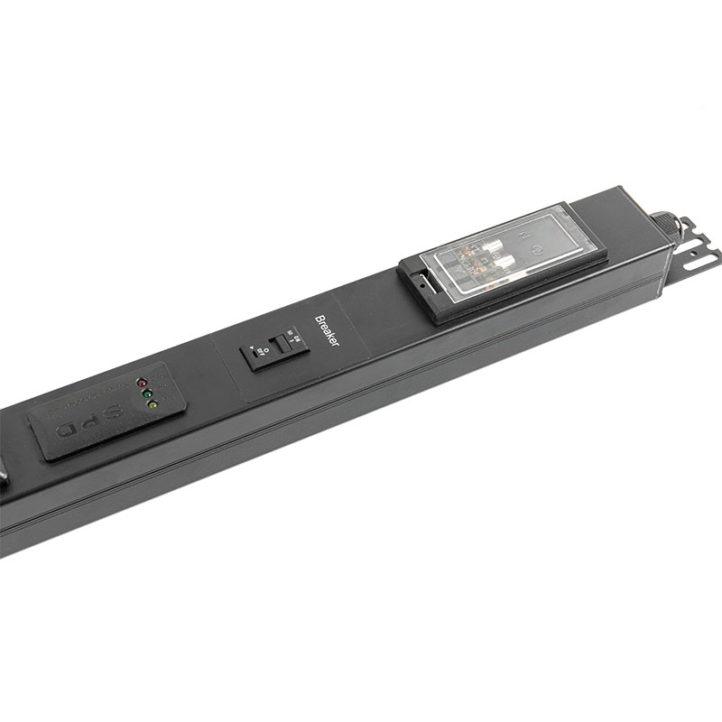 Disjuntor Vertical 19 Saídas C13 C19 3 SPD Rack Comutado Pdu