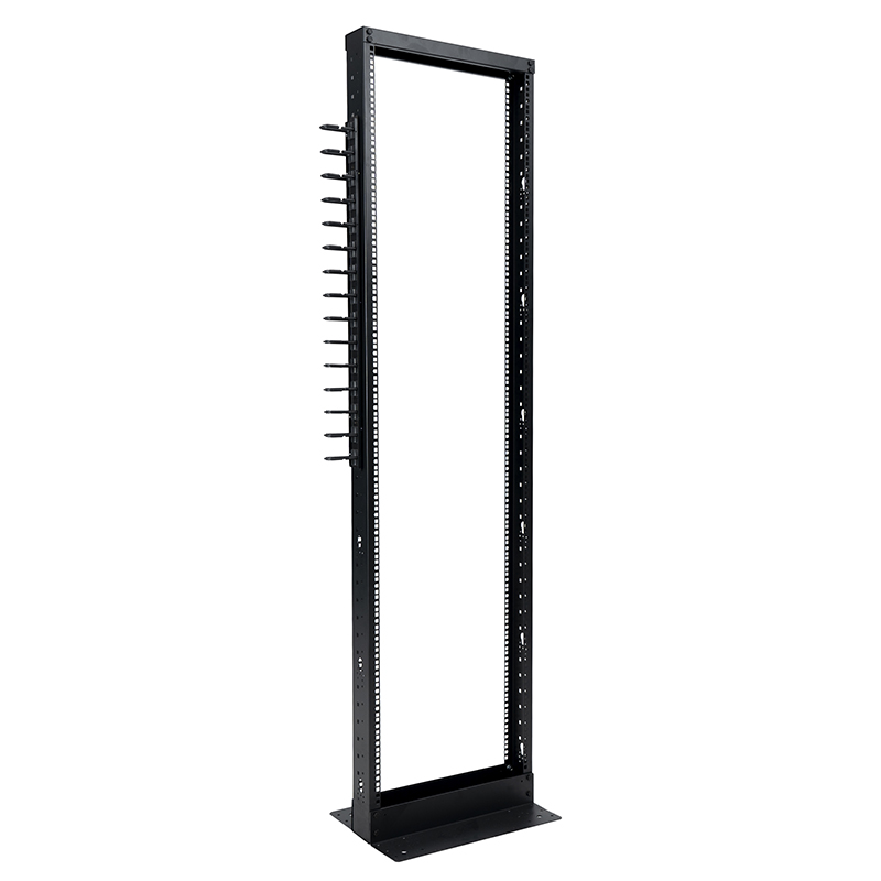 Rack aberto de 2 postes preto 18U-47U