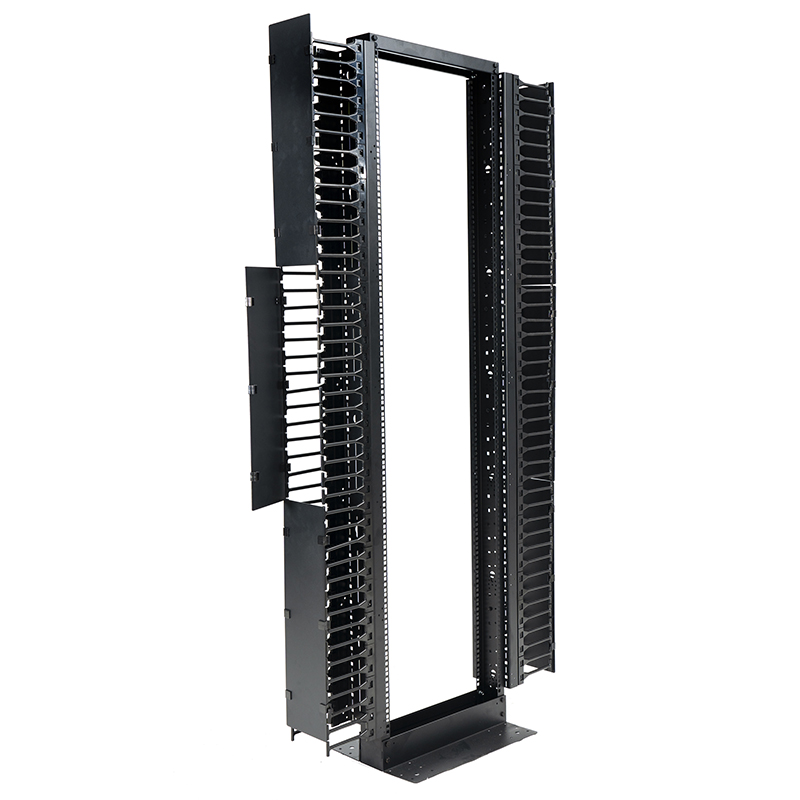 Rack aberto de 2 postes preto 18U-47U